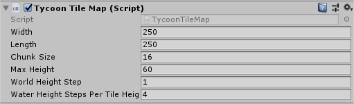Tycoon Tile Map inspector